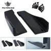 2pcs Universal Car Side Skirt Rocker Splitter Winglet Side Wing Bumper Lip Bumpers Black/Carbon Fiber Look PQY-FBL17