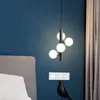 Żyrandole nowoczesne proste żyrandol LED Brazz Nordic Spiral Stairase Lighting Jadalnia Wyspa Wyspa Dekorat Light