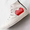 Klasik Rahat Paten Ayakkabı Büyük Gözler Chuck Oynamak Çok Kalp Kanvas Kaykay Sneakers Ortak Adı Loafer'lar