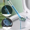 Mjuk silikon borst toalettborste badrum rengöringsverktyg fylld tvättmedel länge hanterat s 220511
