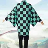 Anime Kostümler Demon Slayer Tanjirou Kamado Cosplay Kostüm Anime Kimetsu Hayır Yaiba Erkekler Kimono Kostüm Yeni AA220324