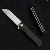 D2 Stål vikningsblad Knife EDC Lager utomhus överlevnad Taktiskt självförsvarverktyg MICARTA HANDT TUNAFIRE GT965