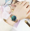 Luxe femmes Bracelet montres haut or Rose montre dames décontracté horloge à Quartz boucle magnétique maille alliage cuir montre-Bracelet pour cadeaux