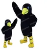 Halloween Black Bird Mascot Traje de alta qualidade Caracteres de desenhos animados Tamanho dos adultos Tamanho de Carnaval de Carnaval de Carnaval Automínio Ardente de Publicidade