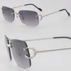 2022 Nouveau Designer C Décoration Métal Sans Monture Carré Cadres Femmes Lunettes 0344O 001 M C57G23AK Cadre Or 18K Optique Mâle et Femelle Mode Lunettes Taille 57 19-145MM