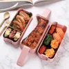 900ml Lunchs Box Adult Student Children's Lunch Boxs Portable Microwave Heating Tableware Food Storage Bento Boxs Kids