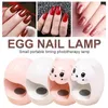 Nail Files Egg Shape Lamp 6W Mini Single Finger Polish Dryer Fast Drying UV LED Light For Gel Glue Manicure Tool FastdelivNail Prud22