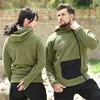 Vestes pour hommes Automne Hiver Polaire Thermique Veste Tactique Sweats À Capuche Unisexe Manteau À Capuche Hommes Militaire Randonnée Chasse Sports CoatMen's Men'