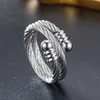 Золотая из нержавеющая сталь проволочная кольцевая полоса Открыть регулируемые кольца кулачка мужская женская мода мода
