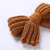 Baby Girls Knitted Hairclip Woolen Solid Color Hairpins Kids Princess Headband Headwear Hair Accessories 7 Designs