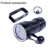 Flashlight di immersione super luminosa portatile IPX8 Lampada di torcia impermeabile subacquea Evidenzia 20000lumens Fullumi Tactical Riempimento Luce