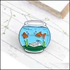 دبابيس دبابيس مجوهرات السمكة خزان سرير البحر هدية كاريكاتورية لطيف للأطفال
