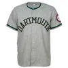 Xflsp GlaMitNess Dartmouth Big Green 1959 Road Jersey Benutzerdefinierte Männer Frauen Jugend Baseball-Trikots Beliebiger Name und Nummer doppelt genäht