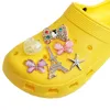 Toptan Sıcak Satış Deliği Graden Tasarımcı Ayakkabı Aksesuarları Metal Croc Charms Çıkarılabilir Zincir Ayakkabı Toka İnci Küçük Koku Ayakkabı Çiçeği