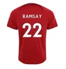 22 23 SEZON HOME AWETS SOCCER Jerseys 3. czerwony żółty 2022 2023 Mohamed Diogo Luis Diaz Darwin Ramsay Football Shirts Men Kids Kids