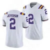 A001 9 Joe Burrow Tigers College-Football-Trikot Clyde Edwards Helaire Grant Delpit Justin Jefferson Odell Beckham Terrace Marshall Jr. Kayshon