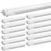 Jedled T8 G13 LED -glödlampor 4 fot 22W 6000K Cold White Tube Lights 4ft Frostat Cover Fluorescerande glödlampa Ballast Bypass Double Ended Power