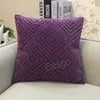 Rhombus Plush Pillow Case Sided Car Sofa Cushion Pillow Cover Square Office Cushions Pillowcase Home Decoration 18 Colors BH7050 TYJ