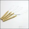 Hair Tools Accessories Products Micro Bead Loop Pling Needles Wooden Threaders For Human Extensions Drop Delivery 2021 Ofgpv