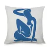 쿠션/장식 베개 Henri Matisse Art Painting Portrait Cushion Covers 간단한 선 그리기 장식 리넨 및 폴리 에스테르 케이스 소파 DE