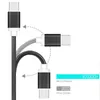 Новый металлический корпус Braid USB C Type C Зарядный шнур 2A High Speed ​​Mirco USB -сердечный адаптер для Samsung LG Huawei Android Сотовый телефон