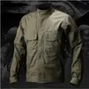 est Tactical Long Sleeve Shirt Military Soldiers Uniform High Quality Multi-Pockets Cargo Shirts Camouflage Clothes 220322