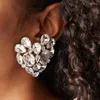 Stud Glass Crystal Gems Big Heart Coldings for Women Jewelry Boutique Collection Accessoriesstud Kirs22