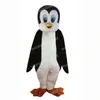 Costume della mascotte del pinguino di Halloween Vestito da festa di Natale di alta qualità Vestito da personaggio dei cartoni animati Vestito da carnevale unisex per adulti