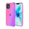 Custodie per telefoni sfumati Dual Color Trasparente Trasparente TPU Silicone antiurto per iPhone 14 13 12 Mini 11 Pro Max XR XS 8 Plus Regala una custodia per iPhone mobile come regalo