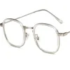 Occhiali da sole occhiali ottici unisex occhiali retrò anti-uv occhiali di personalità in lega tela