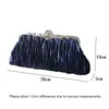 Evening Bags Diamond Clutch Wallets For Women Evening Wedding Pleated Designer Handbag Stunning Banquet Chain Shoulder Bag Sac Femme X682h 220325