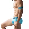 Underpants Mens Sexy Underwear Briefs And Elastic Armband Set Male Sports Wristband Hand Fitness Nylon Straps Cueca Slip HombreUnderpants