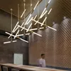 Pendant Lamps Modern LED Chandelier Lighting Nordic Iron And Glass Hanging Lights For Living Room Bedroom Restaurant Gold/Black LampPendant