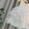 Девушка платья девочка платье для вечеринки кружевная принцесса цветочная детская элегантная подружка невесты Впиндо Менина Белая Девочка.