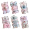 3st Baby Hair Accessories Stretchy Nylon Bow Girl pannband Söt barn Princess Hair Band Infant Bowknot Headwear 470 E3