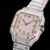 Regardez des hommes en diamant complet Automatique Mélanges mécaniques Sapphire 40 mm Business montre la courroie en acier inoxydable Montre de Lux7833852