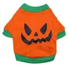 Abbigliamento per cani di Halloween XS-L cucciolo divertente scheletro di zucca fantasma festa vestito cosplay C0813