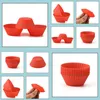Round Shape Sile Muffin Cupcake Baking Mods Case Maker Mold Tray Cup Cake Tools Sn176 Drop Delivery 2021 Bakeware Kitchen Dining Bar Home