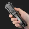 Portable High-Power Ficklight 3 Lighting Läge Uppladdningsbart Zoomable High-Brightness Tactical LED Torch Light.