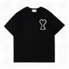 Tshirt amis erkek kadın tasarımcıları tişörtler hip hop moda baskısı kısa kollu yüksek kaliteli adam tişört polo chothes tees