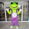 Halloween Lovely Frog Mascot Costume Cartoon Theme Character Carnival Festival Fancy dress Adults Size Xmas Outdoor Party Outfit