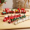 Патиматическая деревянная рождественская поезда 2023 Рождественские украшения для дома Рождество Навидад Ноэль Подарки Рождественский орнамент Новый год