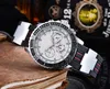 2022 montres de luxe pour hommes de haute qualité Six points Tous les cadrans fonctionnent Montre à quartz pour hommes Top marque Bracelet en caoutchouc chronographe horloge Mode Accessoires pour hommes DIVER