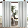 Perde perdeleri açık perdeler su geçirmez paslanmış gümüş gromet sundurma dekor termal veranda açık hava filmcertain için termal yalıtılmış