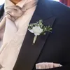 Декоративные цветы венки искусственная цветочная ткань свадьба и корсаж для жениха роза маленький бутон шелк перед гонкой свадьбы.