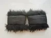 Women's Real Raccoon Fur Cuffs Sleeves gloves Mittens A Pair of For Coat Jacket