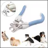 Dog Grooming Supplies Pet Home Garden 50Pcs High Quality Nail Clippers Stainless Steel Scissor Profess Dhnt6