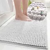 50X80cm thick chenille hotel bathroom floor mats home bedroom bathroom entrance non-slip absorbent foot mat 210401
