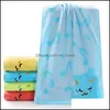 Serviettes Robes bain douche bébé enfants maternité coton doux dessin animé chat couverture bébé nouveau-né infantile respirant Co Dhnh8