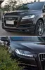 Светодиодный светодиод дневной беговой свет для головки для Audi Q7 Furlight Assembly 2006-2015 Сигнал динамического поворота Высокий луче